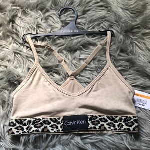 Cheetah Print CK Bra